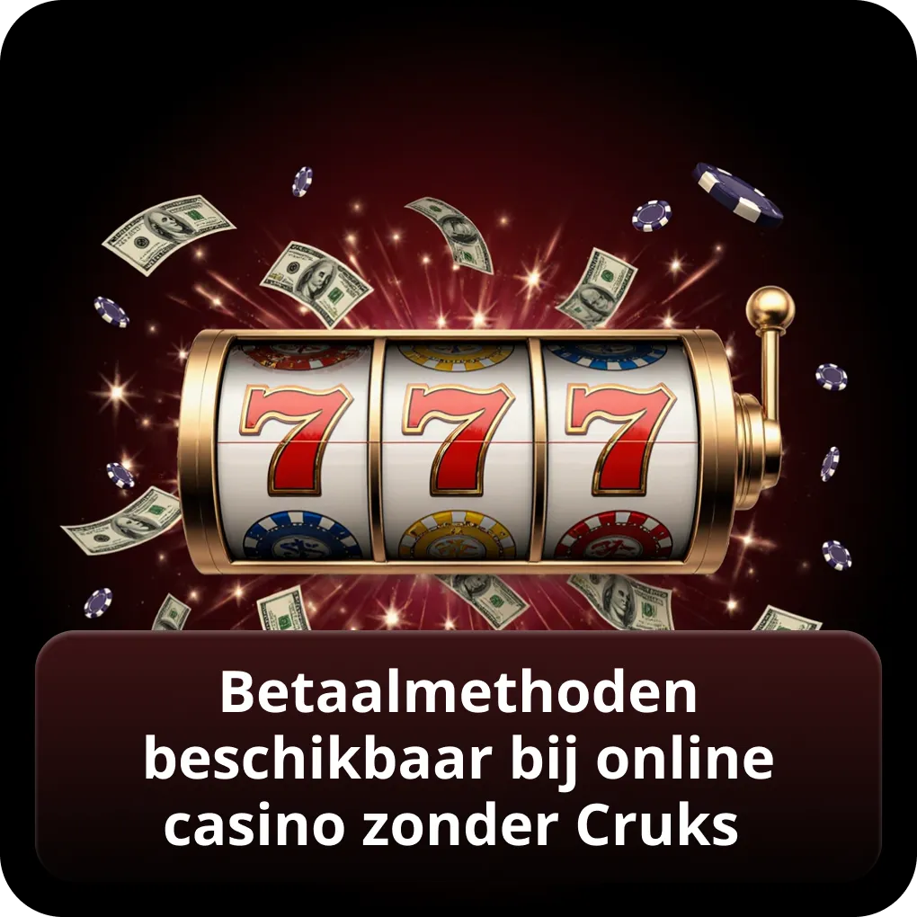 Betaalmethoden beschikbaar bij online casino zonder Cruks