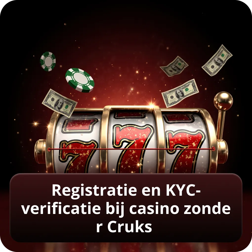 Registratie en KYC-verificatie bij casino zonder Cruks